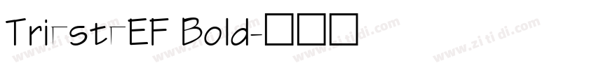TriesteEF Bold字体转换